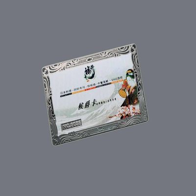 Un buen precio. Tarjetas de visita de metal de lujo de acero inoxidable grabado con precisión de 0.3 mm personalizado en línea