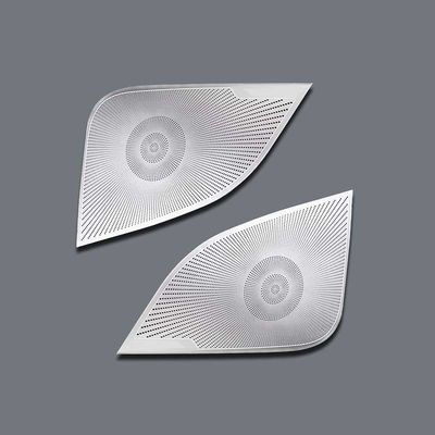 Un buen precio. Grill de altavoces de acero inoxidable de alta calidad grabado en metal personalizado para sistemas de audio 0.8mm en línea