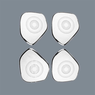 Un buen precio. Grillas de altavoces automotrices de acero inoxidable micro perforadas en línea